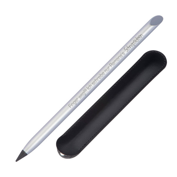 edler Tintenloser Stift aus Alumimium mit graphite Mine - mit Wunschgravur