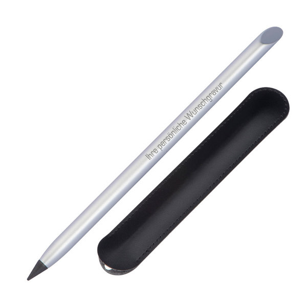 edler Tintenloser Stift aus Alumimium mit graphite Mine - mit Wunschgravur